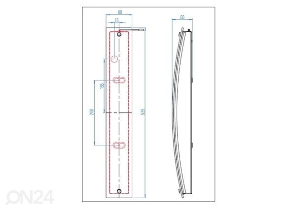 Бра Curve размеры