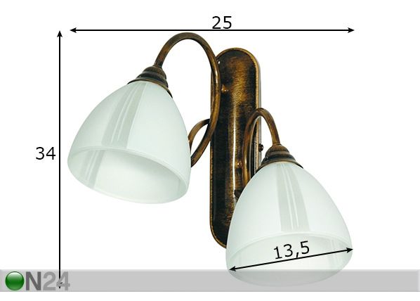 Бра Rybka размеры