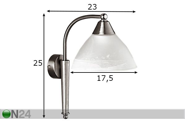 Бра Silver размеры