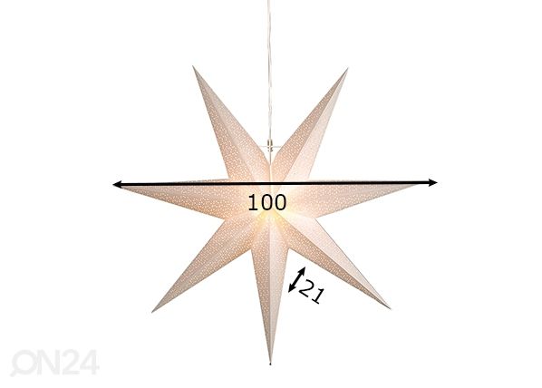 Бумажная звезда Dot 100 cm, белый размеры