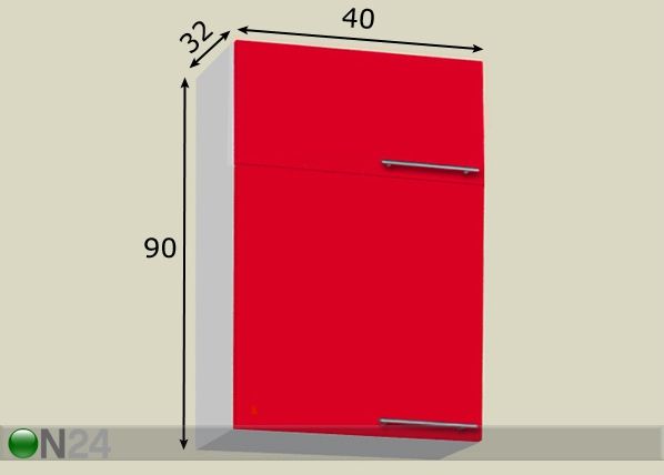 Верхний кухонный шкаф 40 cm размеры