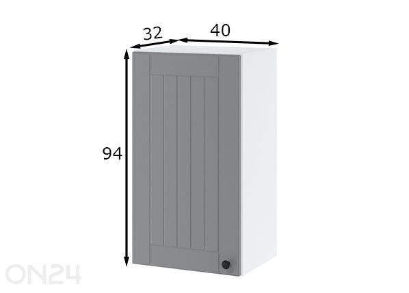 Верхний кухонный шкаф 40x94 см размеры
