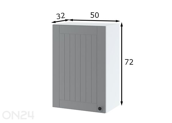 Верхний кухонный шкаф 50х72 см размеры