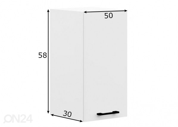 Верхний кухонный шкаф 50 cm размеры