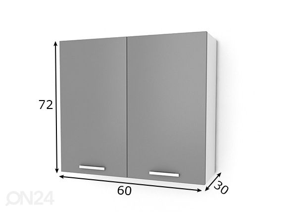 Верхний кухонный шкаф 60 см размеры