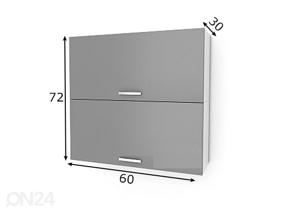 Верхний кухонный шкаф 60 cm размеры