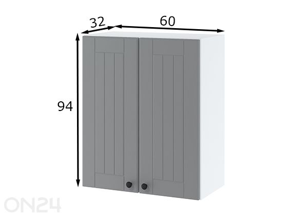 Верхний кухонный шкаф 60x94 см размеры