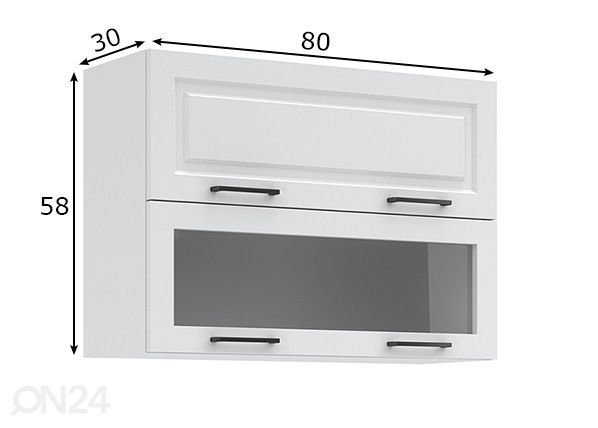 Верхний кухонный шкаф 80 cm размеры