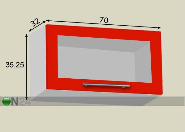 Верхний кухонный шкаф h35 cm 70 cm размеры