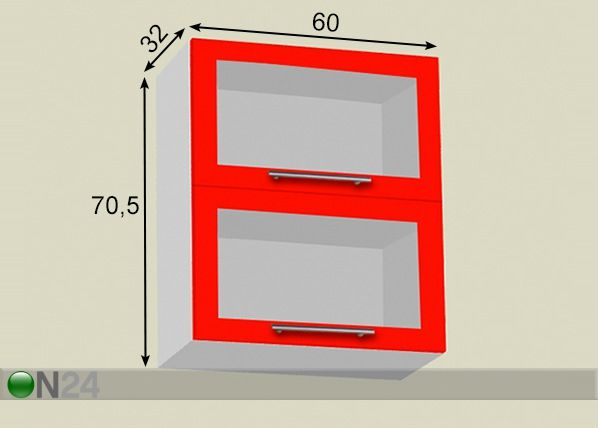 Верхний кухонный шкаф h70,5 cm 60 cm размеры