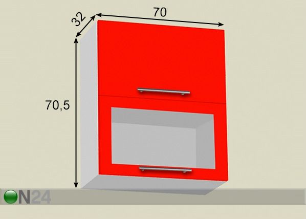 Верхний кухонный шкаф h70,5 cm 70 cm размеры