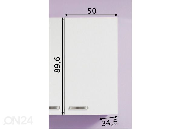 Верхний кухонный шкаф Lagos 50 cm размеры