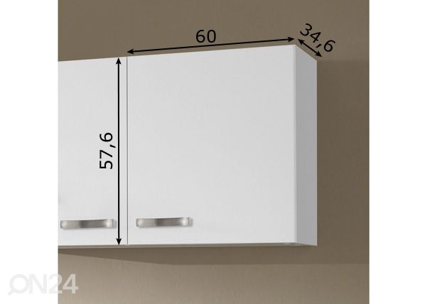 Верхний кухонный шкаф Lagos 60 cm размеры
