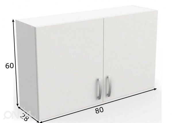 Верхний кухонный шкаф Nova 80 cm размеры