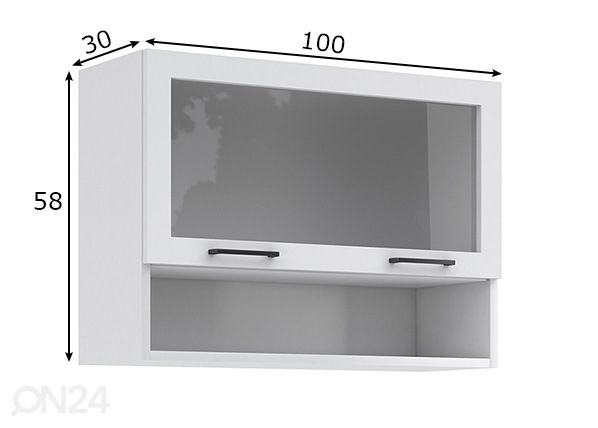 Верхний кухонный шкаф Palma 100 cm размеры