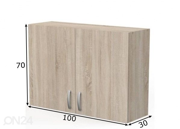 Верхний кухонный шкаф Paprika 100 cm размеры