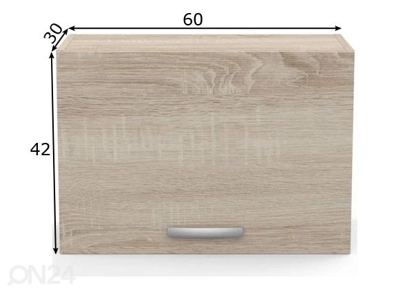 Верхний кухонный шкаф Paprika 60 cm размеры