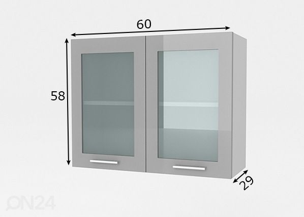 Верхний кухонный шкаф Reggio 60 cm размеры