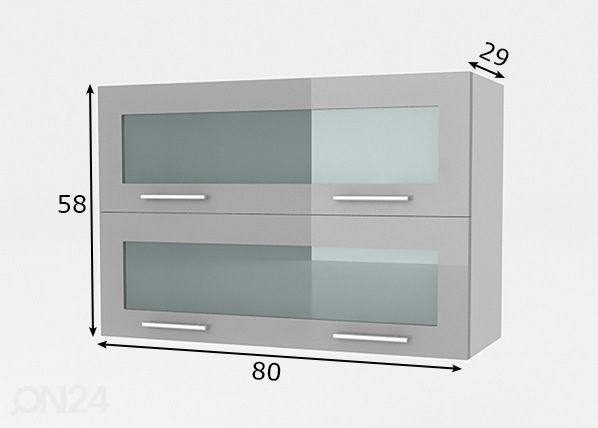 Верхний кухонный шкаф Reggio 80 cm размеры