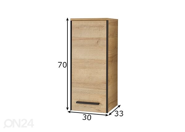 Верхний шкаф в ванную 395 размеры