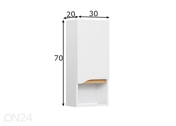 Верхний шкаф в ванную 857 размеры