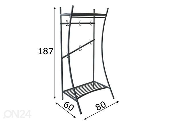 Вешалка размеры