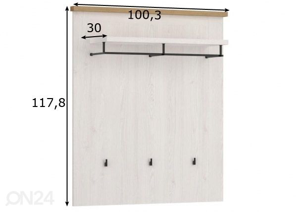 Вешалка Celecto 100 см размеры