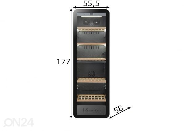 Винный холодильник La Sommelier APOGEE190DZ размеры