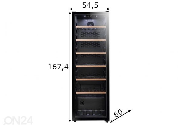 Винный холодильник La Sommelier CTVNE147 размеры