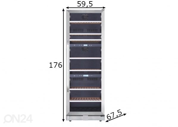 Винный холодильник La Sommelier MT145TZ размеры