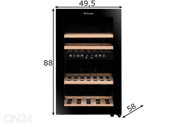 Винный холодильник La Sommelier SLS45DZ размеры