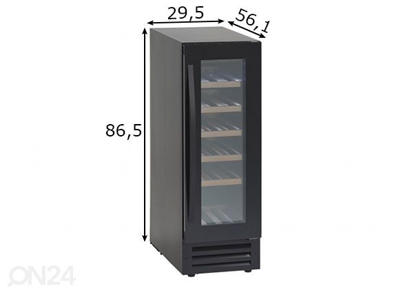 Винный холодильник Scandomestic SV19B размеры