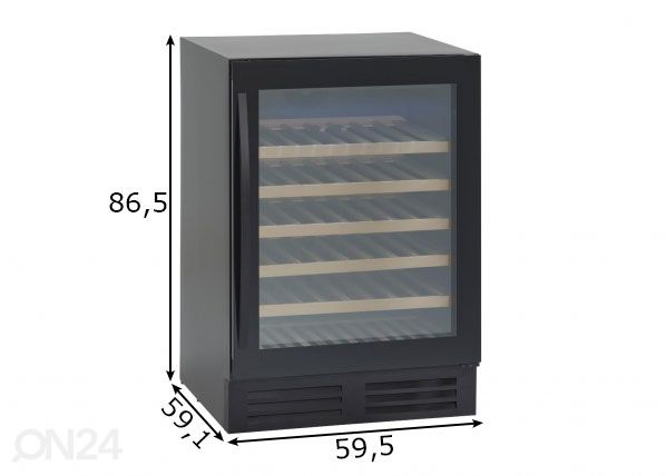 Винный холодильник Scandomestic SV81B размеры