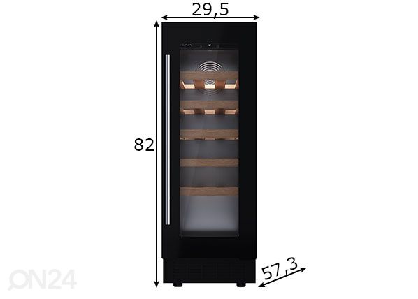 Винный холодильник Teka RVU10020GBK размеры
