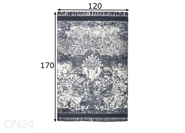 Вискозный ковер 120x170 см размеры