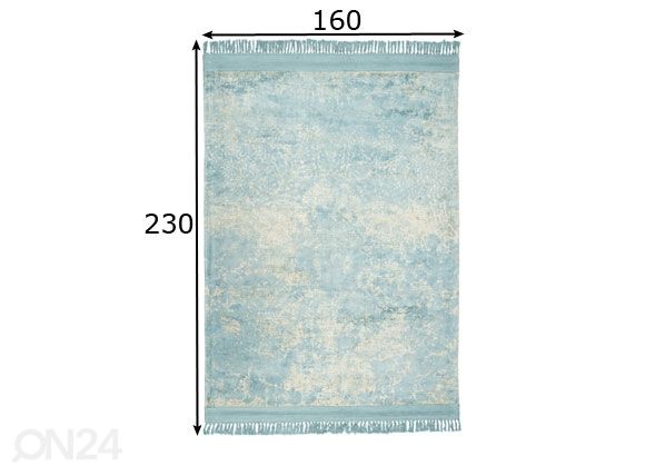 Вискозный ковер 160x230 см размеры