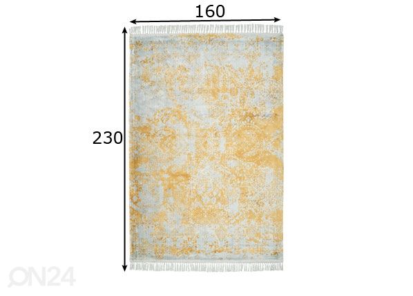 Вискозный ковер 160x230 см размеры