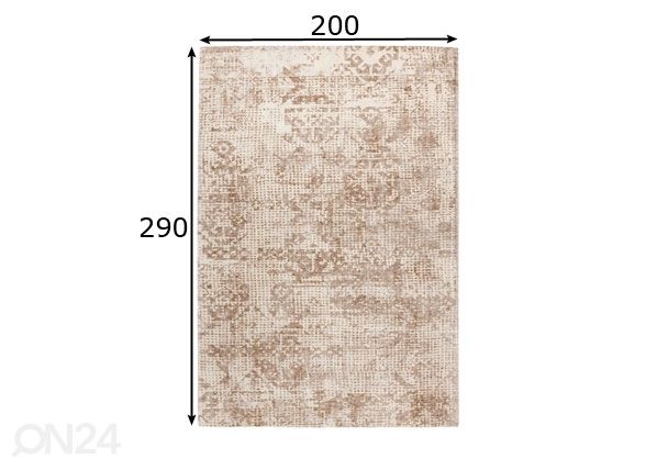 Вискозный ковер 200x290 см размеры