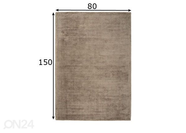 Вискозный ковер 80x150 см размеры