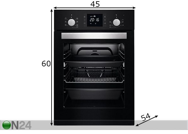 Встраиваемая духовка Schlosser OE459DTB размеры