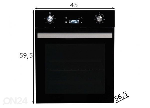 Встраиваемая духовка Schlosser OE555DTF размеры