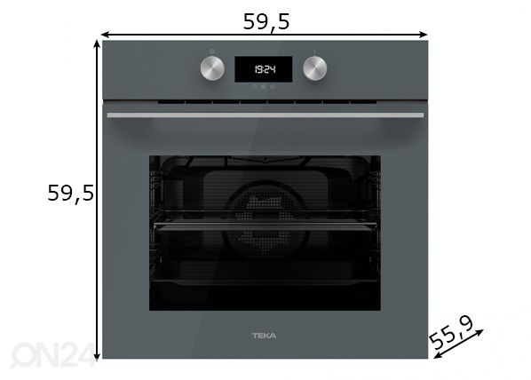 Встраиваемая духовка Teka Urban Colors HLB8400ST размеры