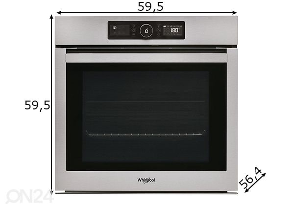 Встраиваемая духовка Whirlpool AKZ96230IX размеры