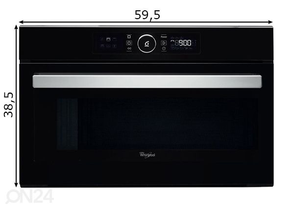 встраиваемая микроволновая печь Whirlpool AMW730NB размеры