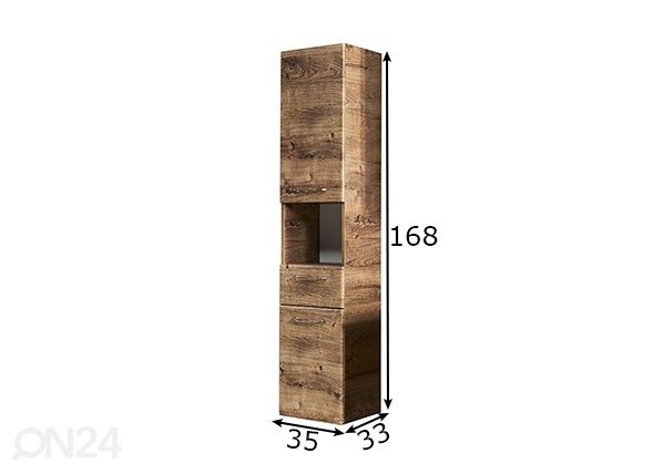 Высокий шкаф в ванную 943 размеры