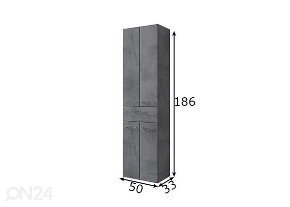 Высокий шкаф в ванную 945 размеры