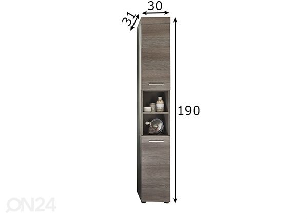 Высокий шкаф в ванную Runner размеры