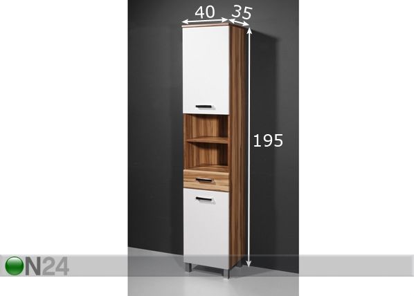 Высокий шкаф в ваную Elegance размеры