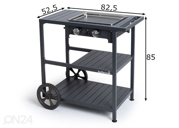 Газовая плита Barbecook Victor Trolley размеры