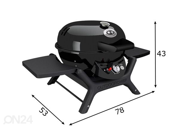 Газовый гриль P-420 G Minichef размеры